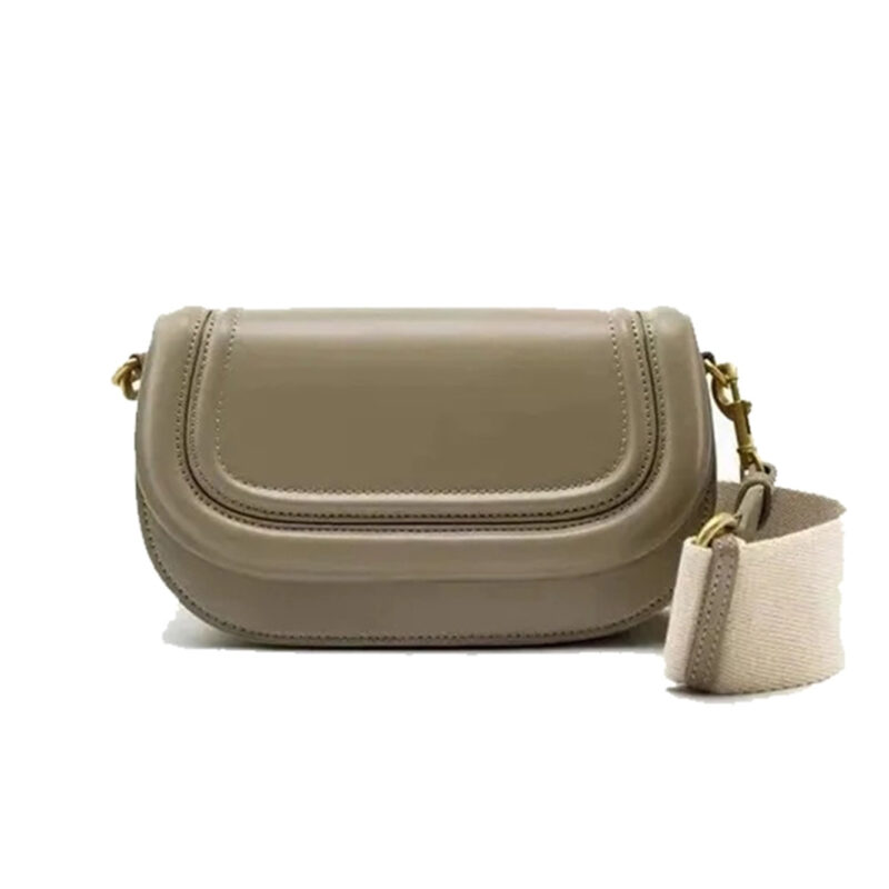 Wide Canvas Strap Shoulder Bag