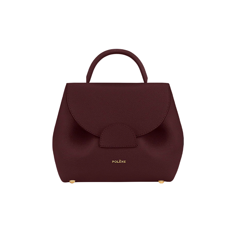 Burgundy Calf-Leather Crossbody