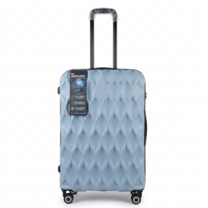 Wave-Texture Hardshell Spinner Luggage