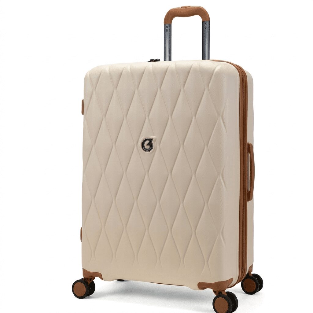 Diamond-Quilted Hardshell Spinner Suitcase - Image 3