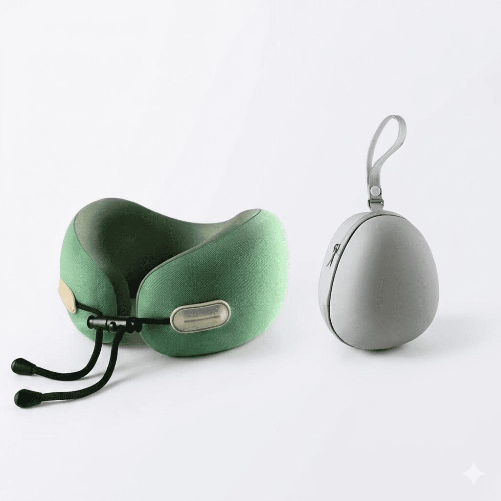 Memory Foam Travel Neck Pillow - Image 3