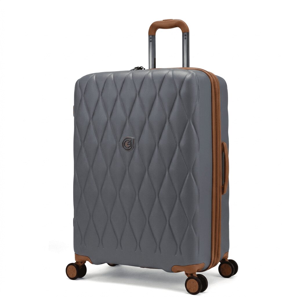 Diamond-Quilted Hardshell Spinner Suitcase - Image 2