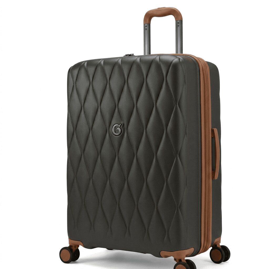 Diamond-Quilted Hardshell Spinner Suitcase - Image 4