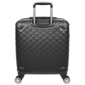 Luxury Quilted Carry-On Spinner Suitcase